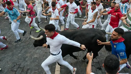 Segundo encierro de los Sanfermines de 2026 Segundo encierro de los Sanfermines de 2026/ Eduardo Sanz / Europa Press