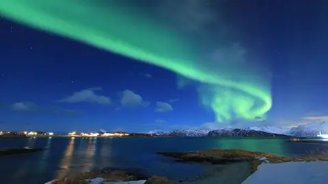Aurora boreal en Tromso Aurora boreal en Tromso