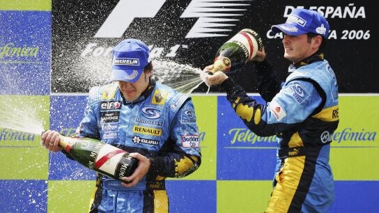 Fernando Alonso y Giancarlo Fisichella