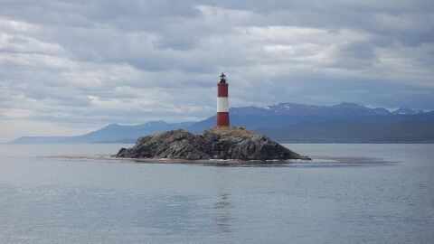 Faro del fin del mundo, en Ushuaia