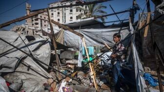 Imagen de ataques israel&iacute;es en Gaza