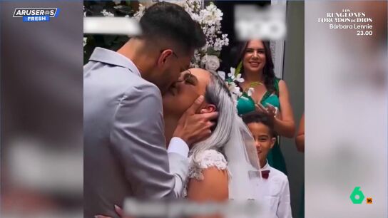 Jessyca y Rodrigo se dan su primer beso en el mismo d&iacute;a de su boda... y es as&iacute; de apasionado