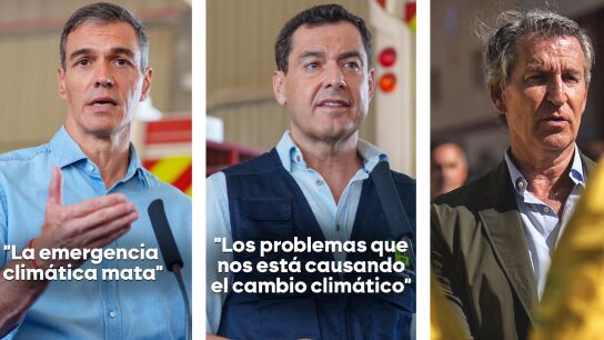 Todos a una frente al fuego en Los Gallardos: coordinaci&oacute;n y avisos sobre el cambio clim&aacute;tico de S&aacute;nchez y Moreno frente a un Feij&oacute;o que no se moja