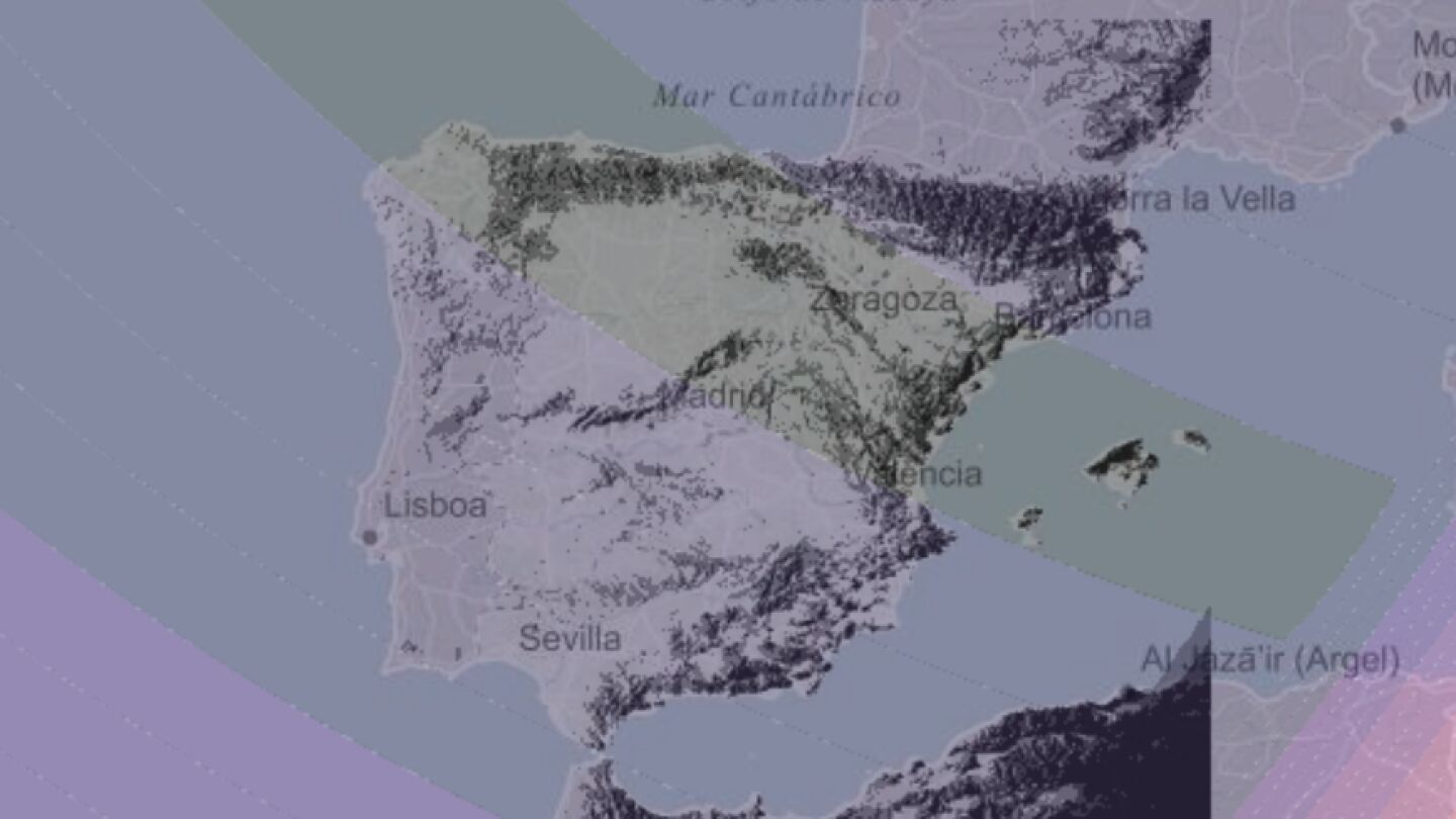 Mapa interactivo eclipse