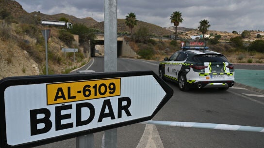 B&eacute;dar (Almer&iacute;a), durante el incendio de Los Gallardos
