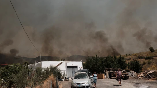 El doloroso regreso de los vecinos a la zona cero del incendio de Los Gallardos El doloroso regreso de los vecinos a la zona cero del incendio de Los Gallardos