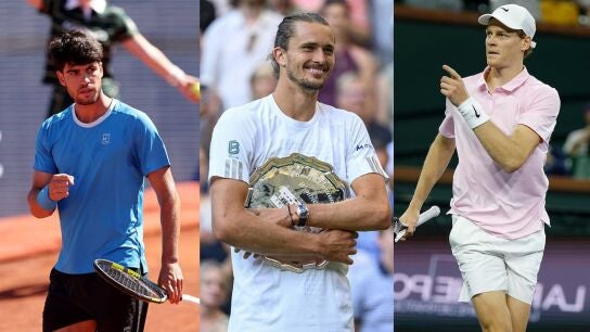 Zverev, el candidato con m&aacute;s papeletas para formar un nuevo 'Big Three' con Carlos Alcaraz y Sinner