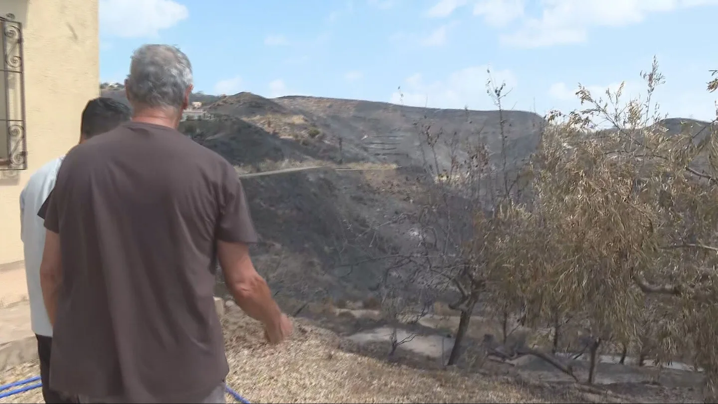 El doloroso regreso a la zona cero del incendio de Los Gallardos: "Pensamos que nos moríamos" El doloroso regreso a la zona cero del incendio de Los Gallardos: "Pensamos que nos moríamos"