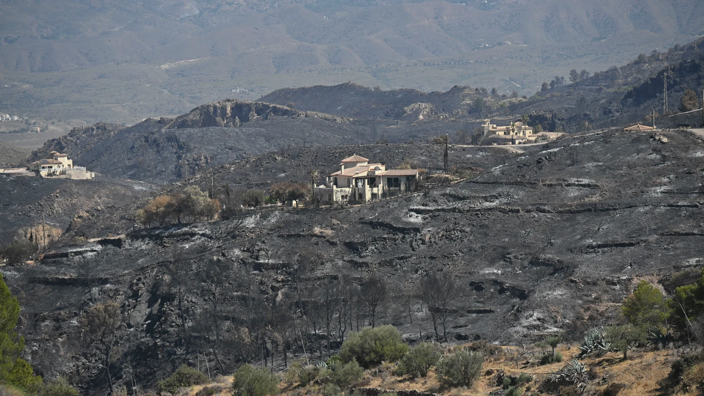 Siguen las tareas de refresco y vigilancia para evitar rebrotes en el incendio de Los Gallardos (Almería) Siguen las tareas de refresco y vigilancia para evitar rebrotes en el incendio de Los Gallardos (Almería)