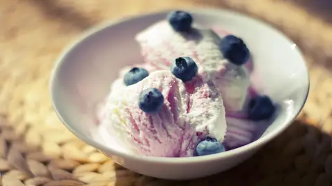Helado de arándanos Helado de arándanos