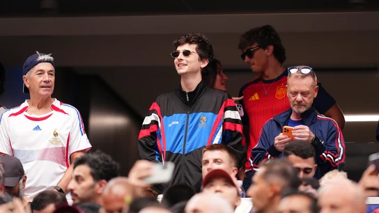 El actor franco-estadounidense Timothée Chalamet, durante el España-Francia del Mundial 2026 El actor franco-estadounidense Timothée Chalamet, durante el España-Francia del Mundial 2026