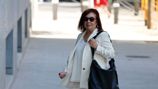 La presidenta del PSOE, Cristina Narbona, a su llegada a la Audiencia Nacional