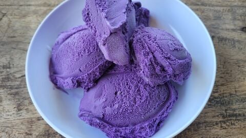 Helado de ube