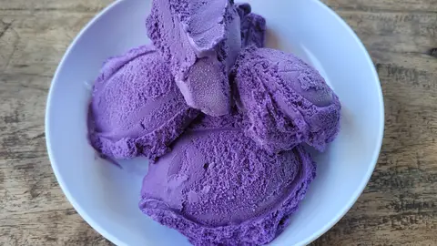 Helado de ube Helado de ube