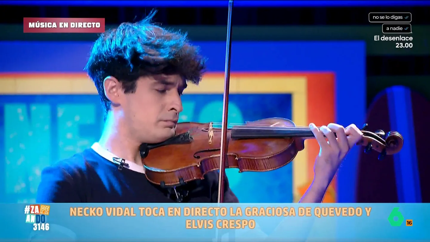 El violín de Necko Vidal suena a canción del verano: así ha sido su espectacular versión de 'La gloriosa' de Quevedo y Elvis Crespo Necko Vidal deja una nueva versión para su galería de obras maestras. En esta ocasión le toca a 'La Graciosa', la canción de Quevedo y Elvis Crespo que oposita a canción del verano. Puedes verlo en este vídeo.