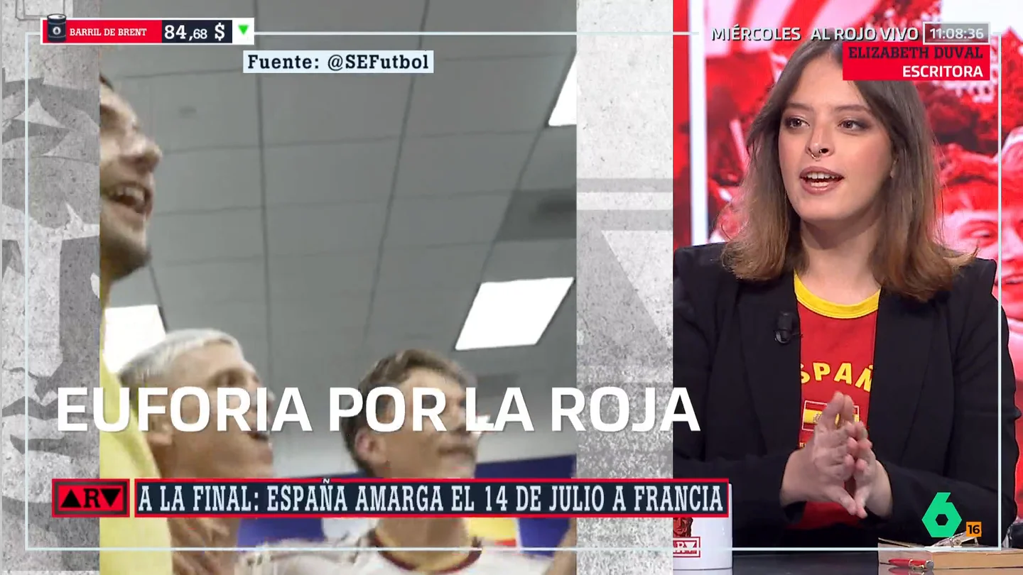 Elizabeth Duval recuerda que España ganó a Francia en su Día Nacional: "Vencer a Francia en un 14 de julio es una cosa bastante significativa" Elizabeth Duval recuerda que España ganó a Francia en su Día Nacional: "Vencer a Francia en un 14 de julio es una cosa bastante significativa"