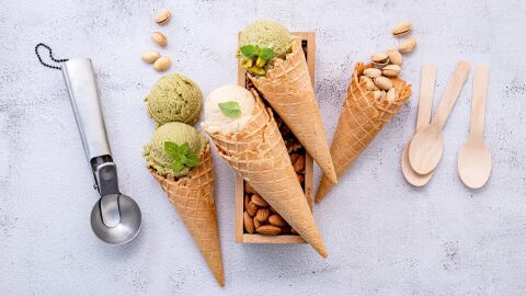 Helado de pistacho