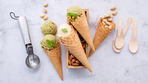 Helado de pistacho Helado de pistacho