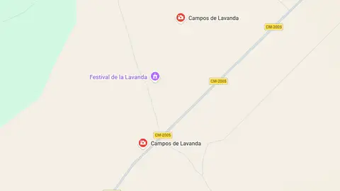 Festival de la Lavanda captura de Google Maps Festival de la Lavanda captura de Google Maps