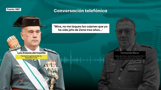 Los audios que revelan que el Gobierno habría intentado utilizar a la Guardia Civil para boicotear el acto del 2 de mayo de Ayuso: "No me toques los cojones" Los audios que revelan que el Gobierno habría intentado utilizar a la Guardia Civil para boicotear el acto del 2 de mayo de Ayuso: "No me toques los cojones"
