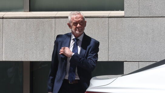 El director adjunto operativo (DAO) del Instituto Armado, Manuel Llamas, a su salida de la Audiencia Nacional