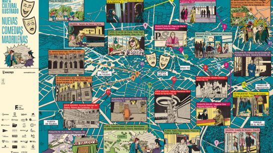 Mapa cultural ilustrado Nuevas comedias madrile&ntilde;as