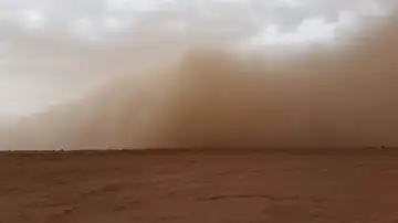 Un episodio de polvo capturado en Marruecos, en 2019 Un episodio de polvo capturado en Marruecos, en 2019