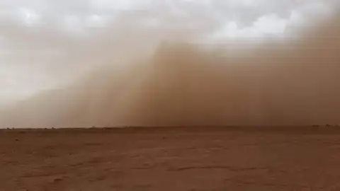 Un episodio de polvo capturado en Marruecos, en 2019 Un episodio de polvo capturado en Marruecos, en 2019