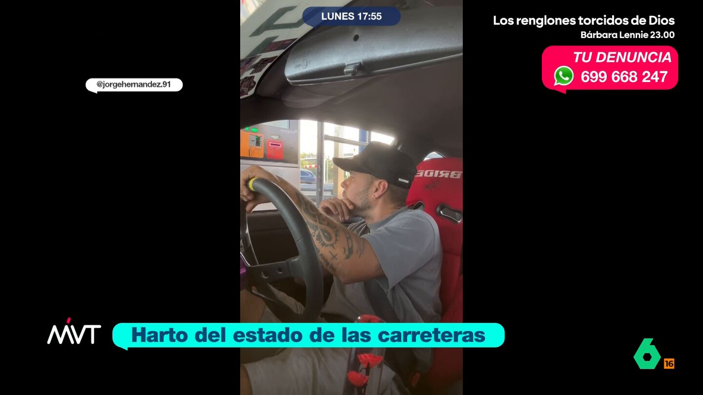 Un conductor se niega a pagar un tramo de peaje de la A-6 por el mal estado de la v&iacute;a 