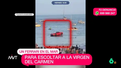 Un Ferrari anfibio escolta a la Virgen del Carmen en Málaga y levanta la polémica: así se unió a la procesión Devotos de la Virgen del Carmen critican que el vehículo de lujo, cuyo alquiler cuesta 300 euros al día, hiciera acto de aparición en la playa durante el paso de la patrona de los pescadores.