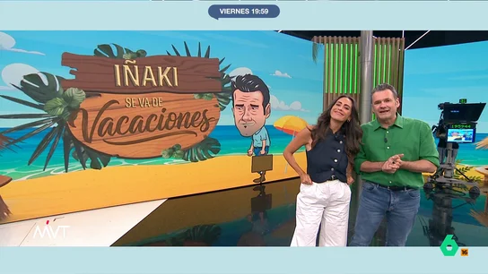 Iñaki López se va de vacaciones y Marina Valdés asume los mandos de Más Vale Tarde: "Te voy a cuidar muy bien el chiringuito" Iñaki López se va de vacaciones, no sin antes pasar el testigo, "las llaves del plató, los fusibles y la llave de paso" a Marina Valdés, que a partir del lunes se pone al frente de Más Vale Tarde.