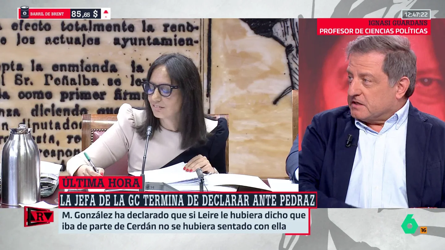 Ignasi Guardans descarta que la directora de la Guardia Civil deba dimitir: "Quien puede salir perjudicada es la Judicatura" Ignasi Guardans descarta que la directora de la Guardia Civil deba dimitir: "Quien puede salir perjudicada es la Judicatura"