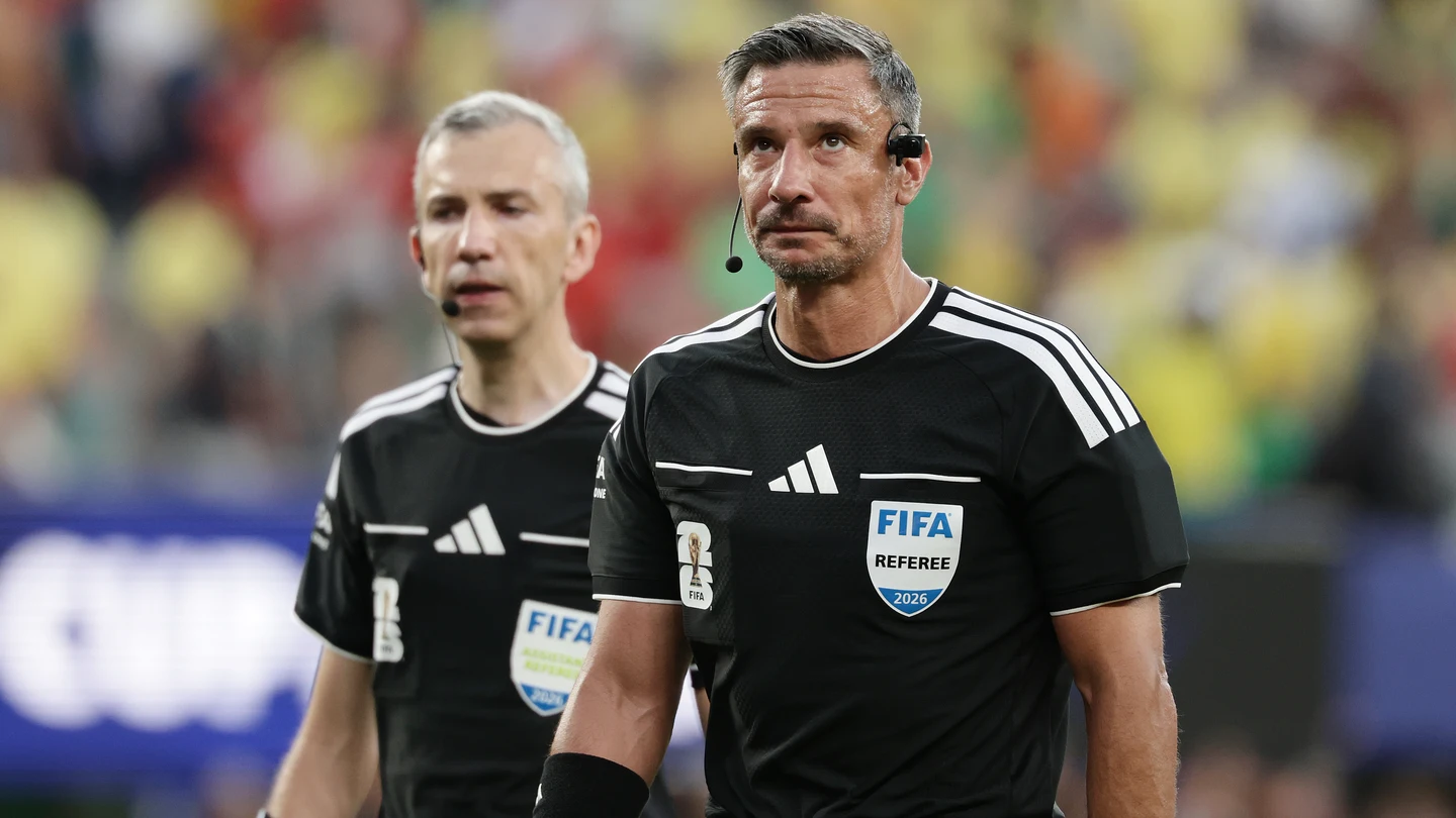 El árbitro esloveno Slavko Vincic, durante un partido del Mundial 2026 El árbitro esloveno Slavko Vincic, durante un partido del Mundial 2026