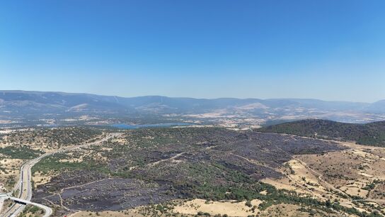 Incendio en Lozoyuelo