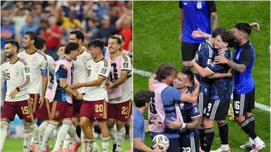 Espa&ntilde;a y Argentina celebran una victoria