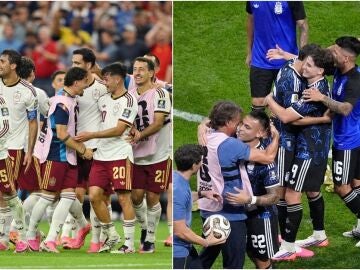 Espa&ntilde;a y Argentina celebran una victoria