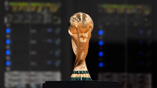 El trofeo de la Copa del Mundo que recibe el ganador del Mundial de fútbol El trofeo de la Copa del Mundo que recibe el ganador del Mundial de fútbol