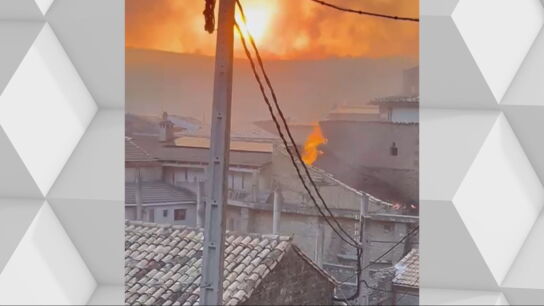 Incendio de Or&eacute;s (Zaragoza). 