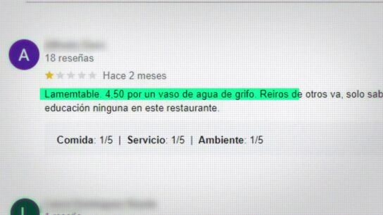 Este hostelero fue inspeccionado por vender agua del grifo a 4,5 euros: "Es una forma de disuadir a la gente"
