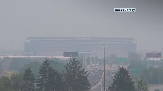El MetLife Stadium, sede de la final del Mundial, rodeado de la nube de humo procedente de los incendios forestales de Canadá El MetLife Stadium, sede de la final del Mundial, rodeado de la nube de humo procedente de los incendios forestales de Canadá