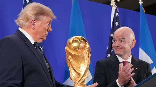 Donald Trump y Gianni Infantino Donald Trump y Gianni Infantino