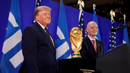 Donald Trump y Gianni Infantino Donald Trump y Gianni Infantino