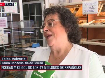 Amelia, t&iacute;a de Ferran Torres, confiesa c&oacute;mo vivi&oacute; el hist&oacute;rico gol de su sobrino: "Me emociono, le dije a mi marido que iba a marcar"