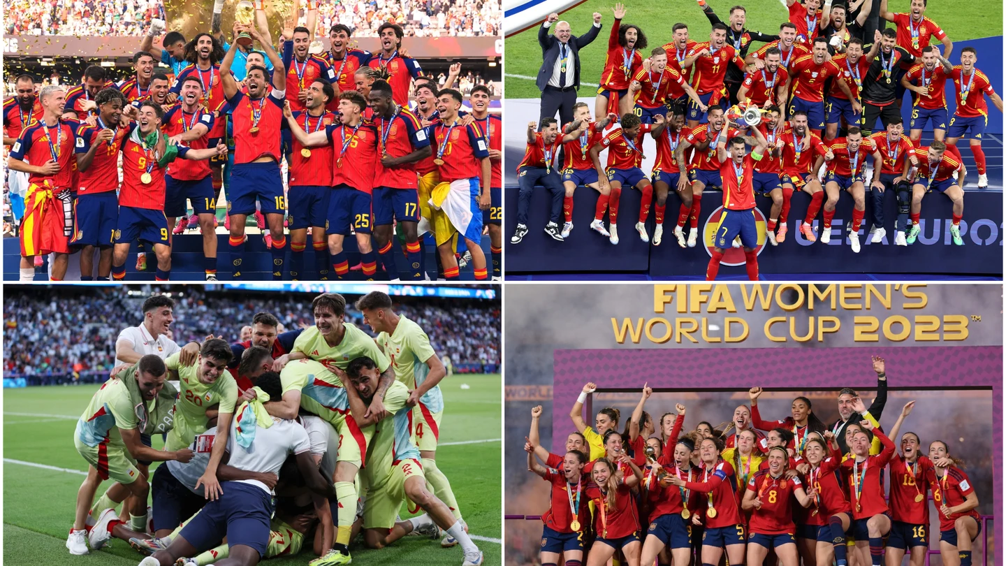 España, la supercampeona del fútbol: primer país en ser ganador vigente del Mundial masculino y femenino, de la Eurocopa y del oro olímpico España, la supercampeona del fútbol: primer país en ser ganador vigente del Mundial masculino y femenino, de la Eurocopa y del oro olímpico