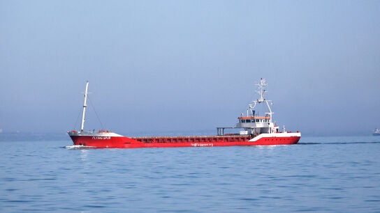 Un buque en el Mar Negro, en la regi&oacute;n de Odesa (Ucrania)