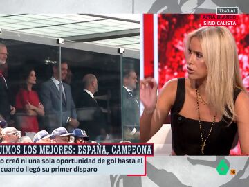 La confesi&oacute;n de Afra Blanco sobre la final del Mundial 2026: "Goc&eacute; de ese palco profundamente inc&oacute;modo para Trump, con S&aacute;nchez o con Sheinbaum"