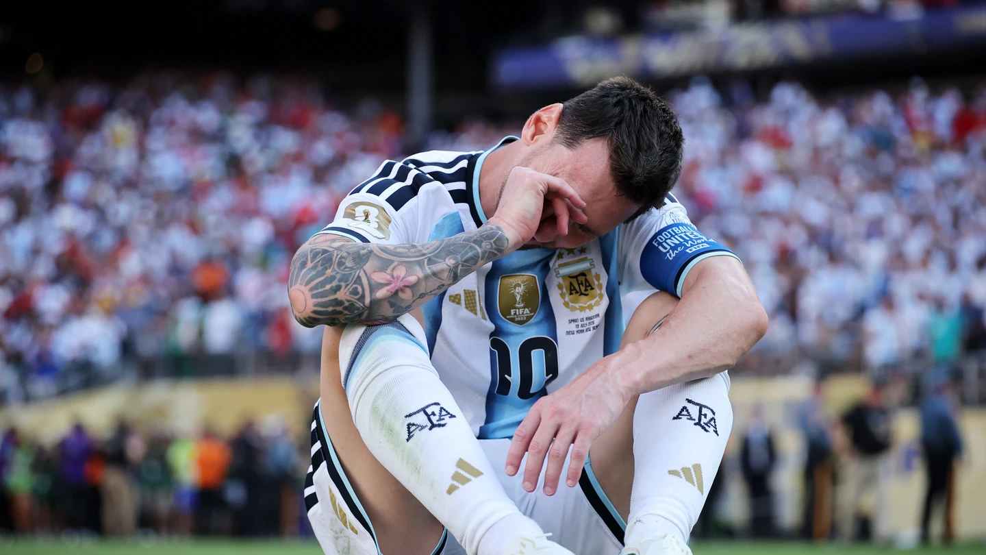 Las lágrimas de Leo Messi Las lágrimas de Leo Messi