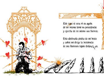 Ilustraci&oacute;n de Pedro Oyrabide para 'El rayo que no cesa' de Miguel Hern&aacute;ndez