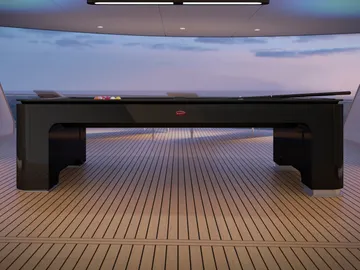 Bugatti creó una mesa de billar para yates que compensa el movimiento de las olas Bugatti creó una mesa de billar para yates que compensa el movimiento de las olas