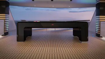 Bugatti creó una mesa de billar para yates que compensa el movimiento de las olas Bugatti creó una mesa de billar para yates que compensa el movimiento de las olas